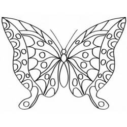 Zeichnungen zum Ausmalen: Schmetterlings-Mandalas - Kostenlose Malvorlagen zum Ausdrucken