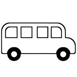 Zeichnungen zum Ausmalen: Bus / Reisebus - Kostenlose Malvorlagen zum Ausdrucken